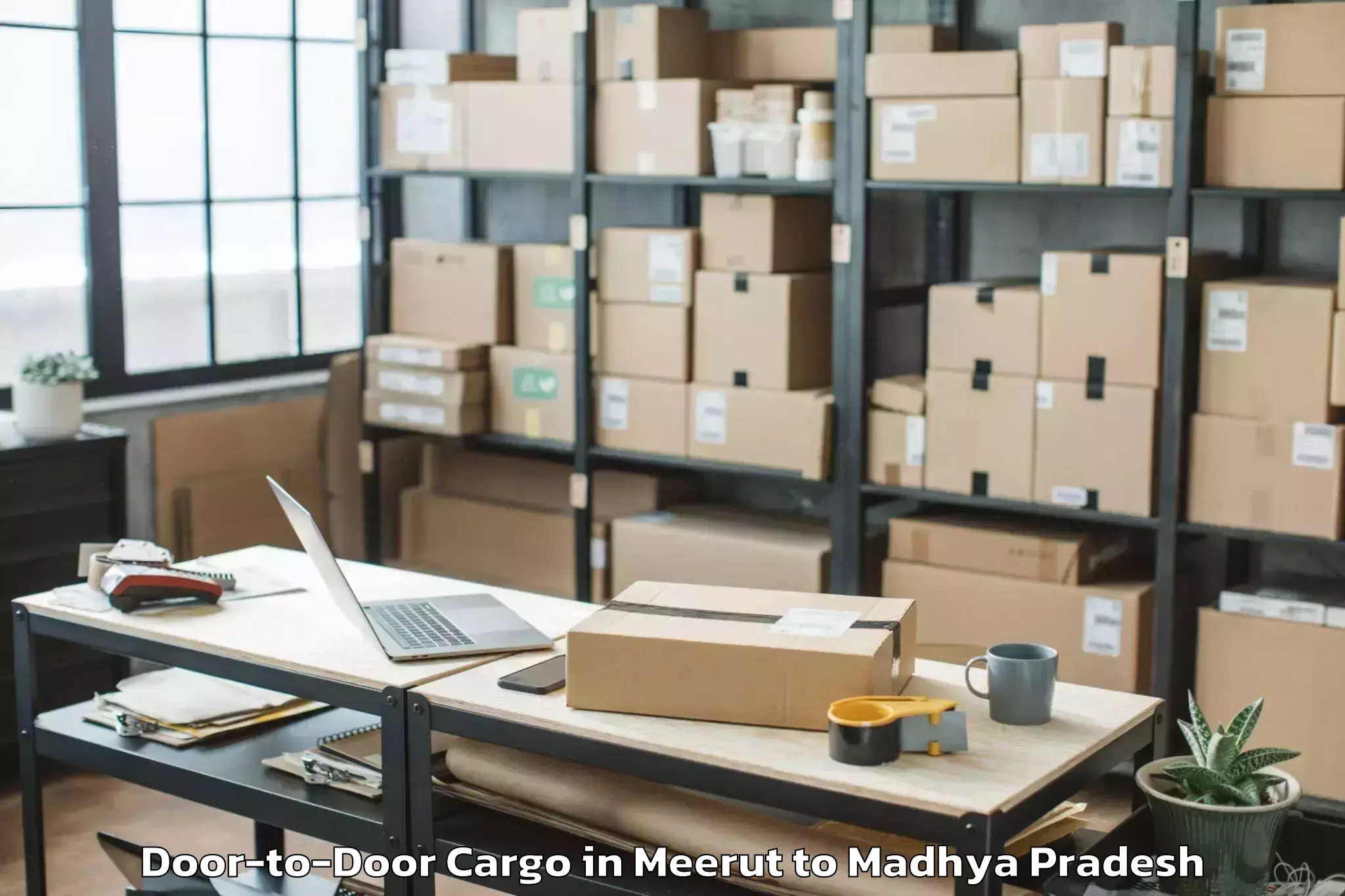 Hassle-Free Meerut to Abhilashi University Bhopal Door To Door Cargo